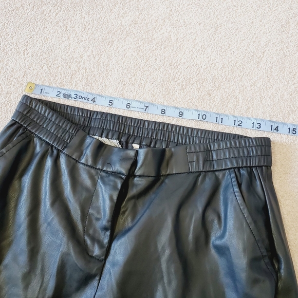 Sandwich_ Faux Leather Tapered Jogger Trousers S - Picture 5 of 7